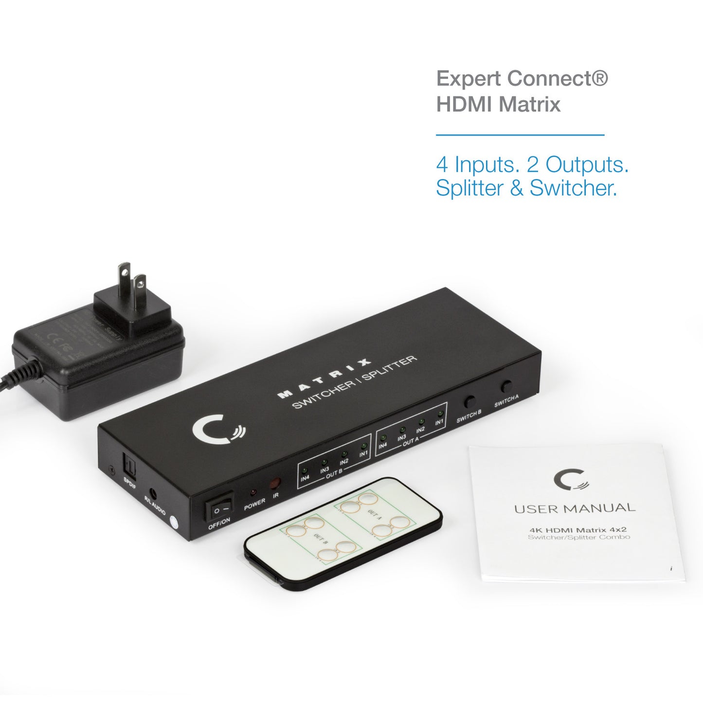 4x2 | 4K/2K@30Hz - Expert Connect