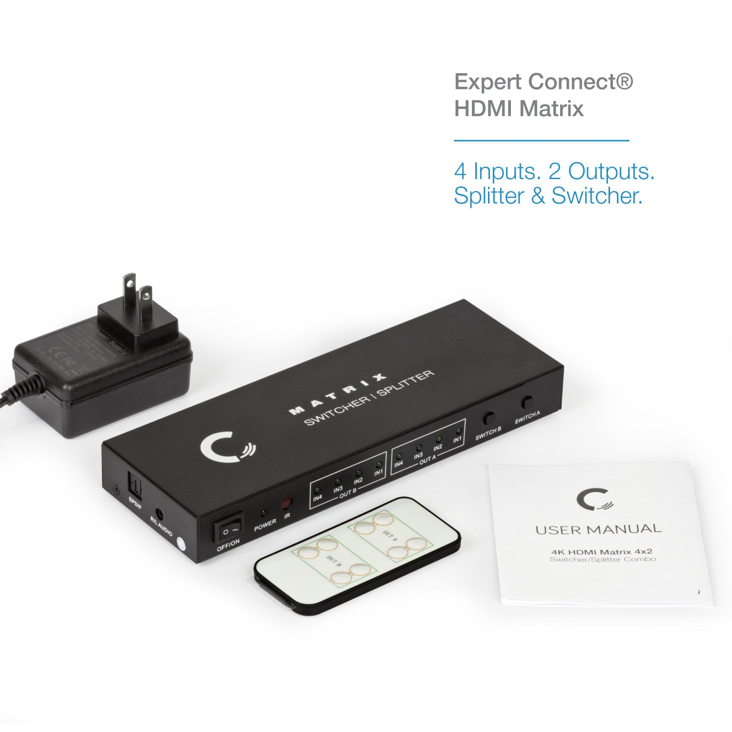 4x2 | 4K/2K@30Hz - Expert Connect