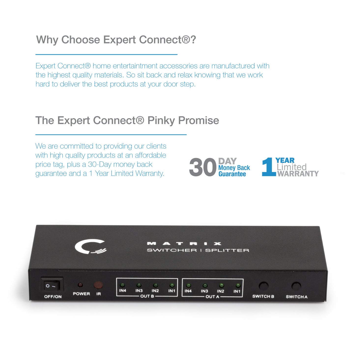 4x2 | 4K/2K@30Hz - Expert Connect