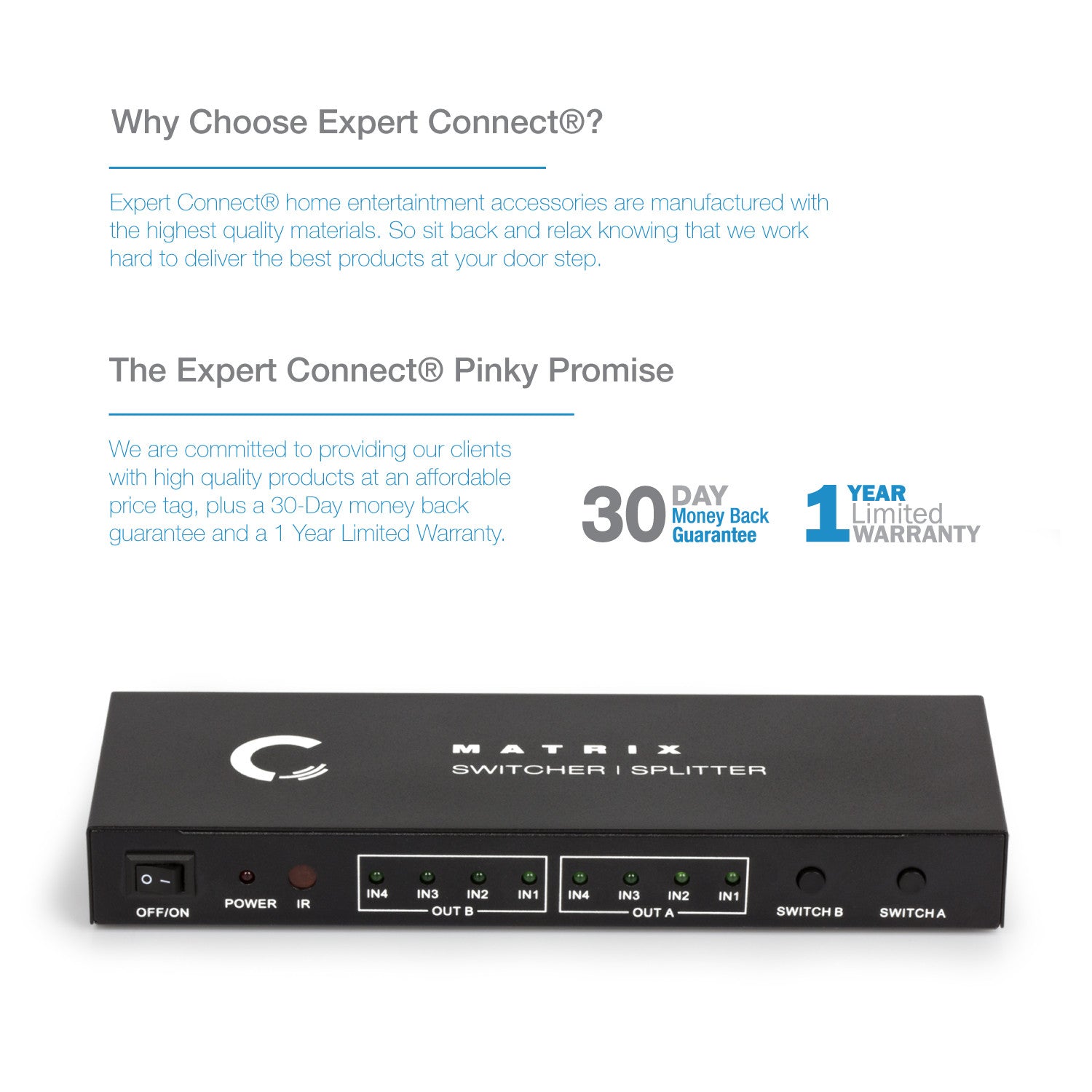 4x2 | 4K/2K@30Hz - Expert Connect