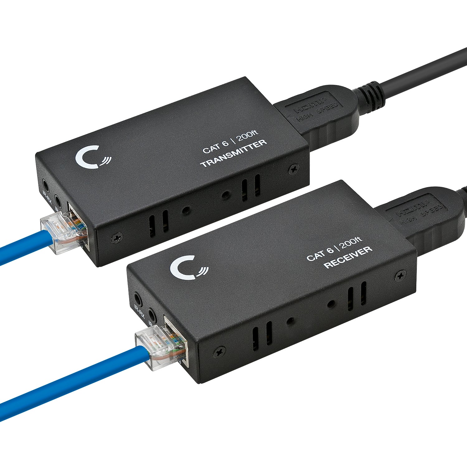 Extensor HDMI Vía Ethernet Transmisor y Receptor TrauTech 30mts