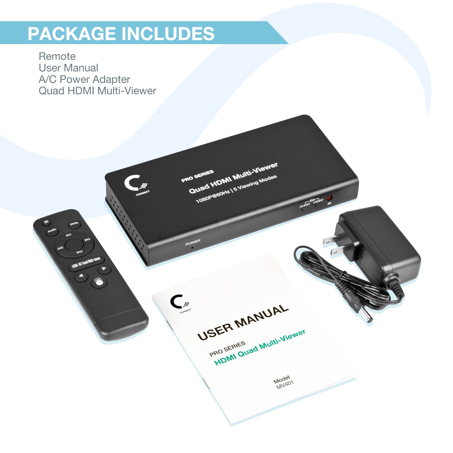 Quad HDMI Multi-Viewer - Expert Connect