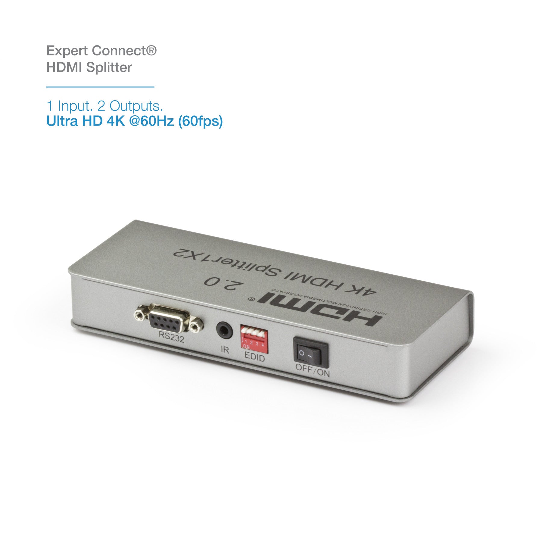 1x2 HDMI Splitter | Ultra HD 4K/2K @ 60Hz fps) HDR | HDCP 2.2 – Expert